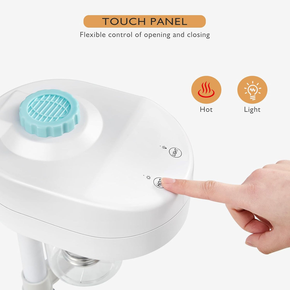 Artist hand Professional Facial Steamer for Face Home Facial Spa with 5X LED Magnifying Lamp Face