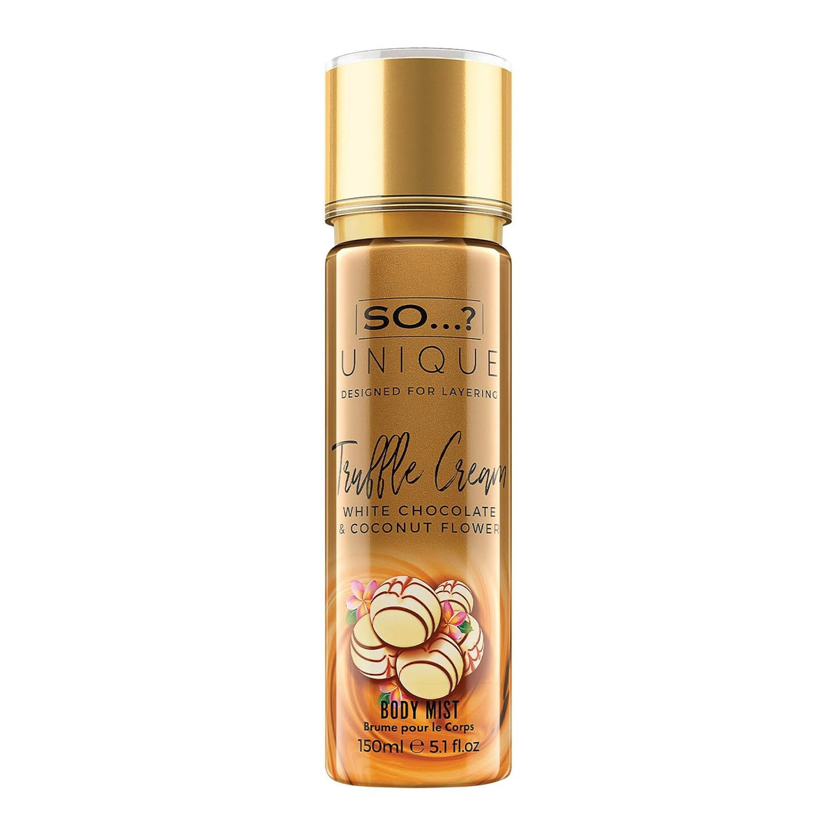 So...? Unique Truffle Cream Body Mist - Vanilla, Gourmand, Fruity Perfume for Women - Cruelty Free