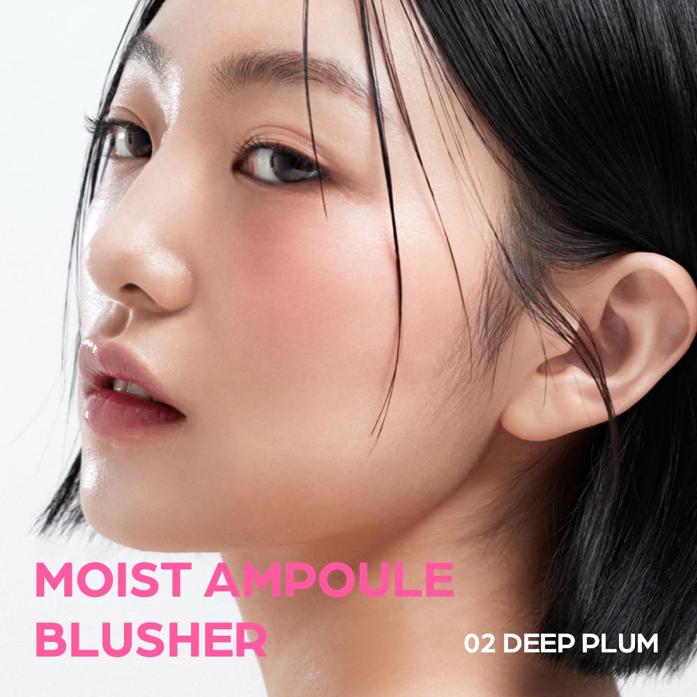 Moist Ampoule Blusher with 50% Moisture Essence | Hydrating & Long-Lasting Blush | 0.68fl.oz (9
