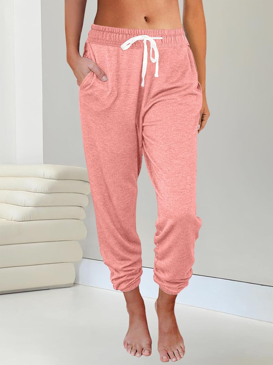 AUTOMET Sweatpants Women with Pockets Lounge Pajama Travel Pants Work Joggers Fall Clothes Winter