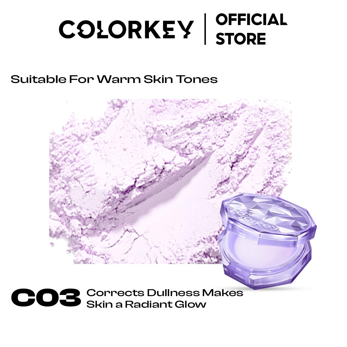 Colorkey Original Setting Loose Powder， Matte Finish, Long-lasting, Oil-control, Waterproof