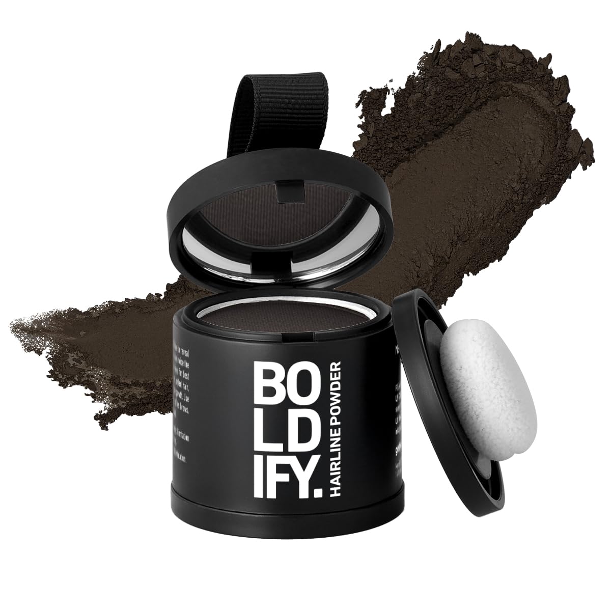 BOLDIFY Hairline Powder (LARGE, 10g) - Root Touch Up Hair Color for Gray Coverage - Bald Spot