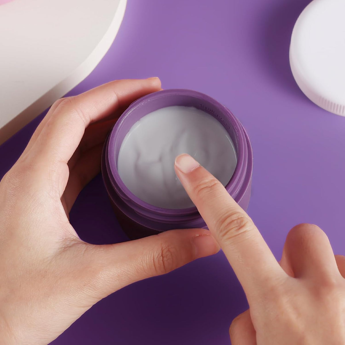 Travel Containers for Toiletries, Silicone Cream Jars BPA-Free, Leak-proof 3oz Travel Size