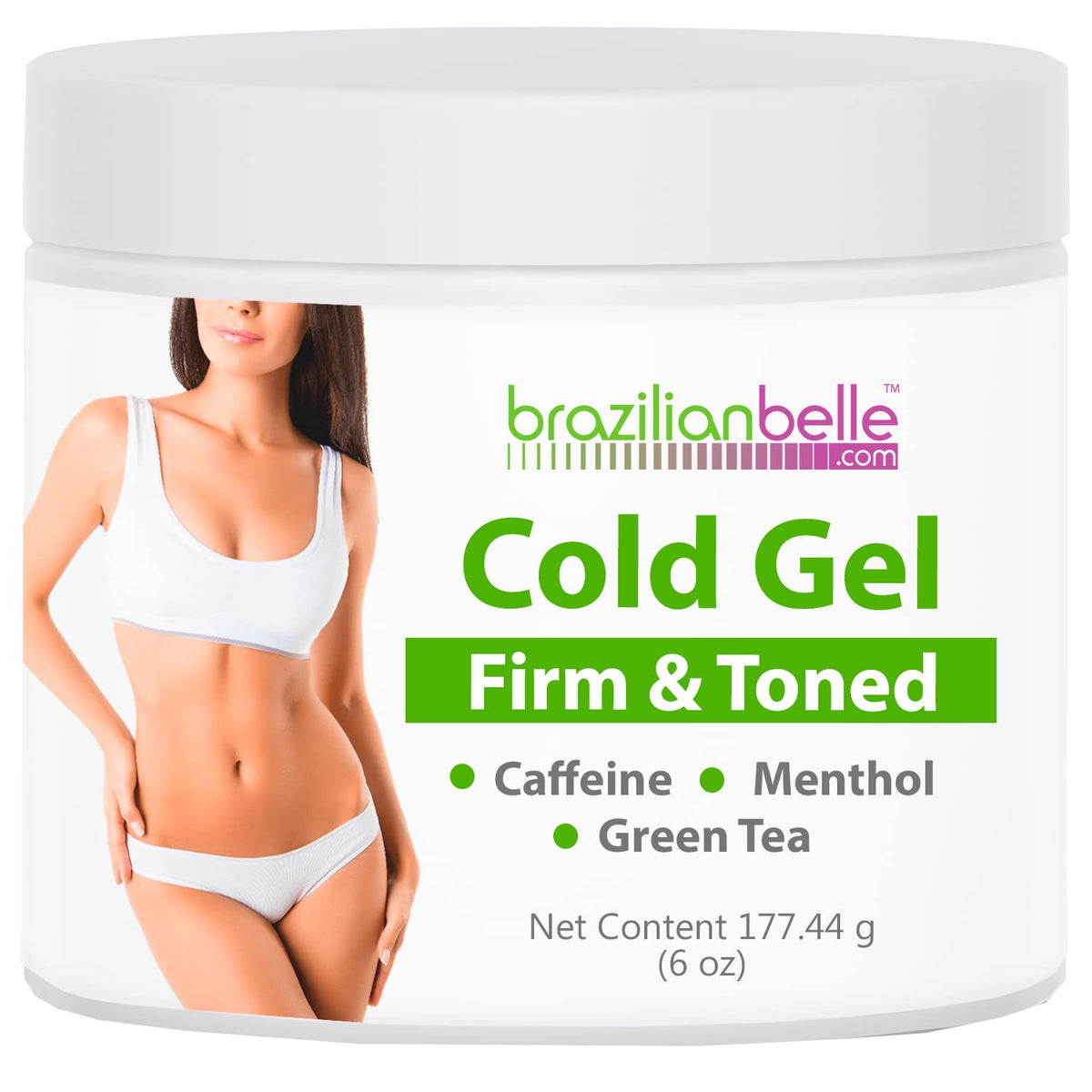 Brazilian Belle Cold Firmings Gel - Tightening & Anti Cellulite Cream with Caffeine - Advanced