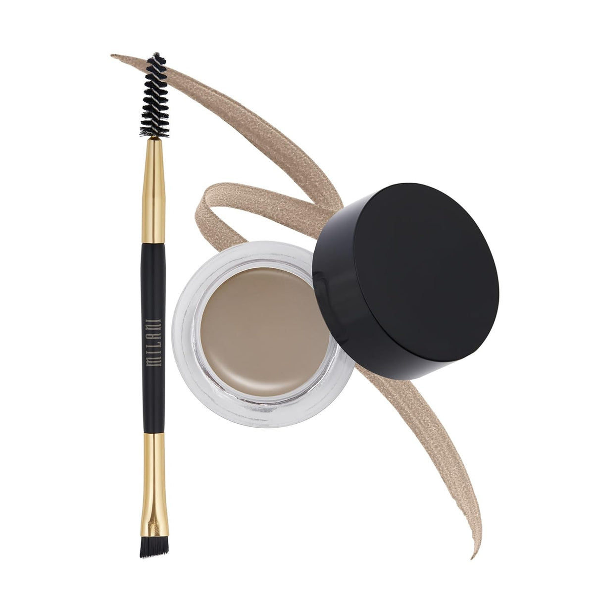 Milani Stay Put Brow Color - Natural Taupe (0.09 Ounce) Vegan, Cruelty-Free Eyebrow Color that