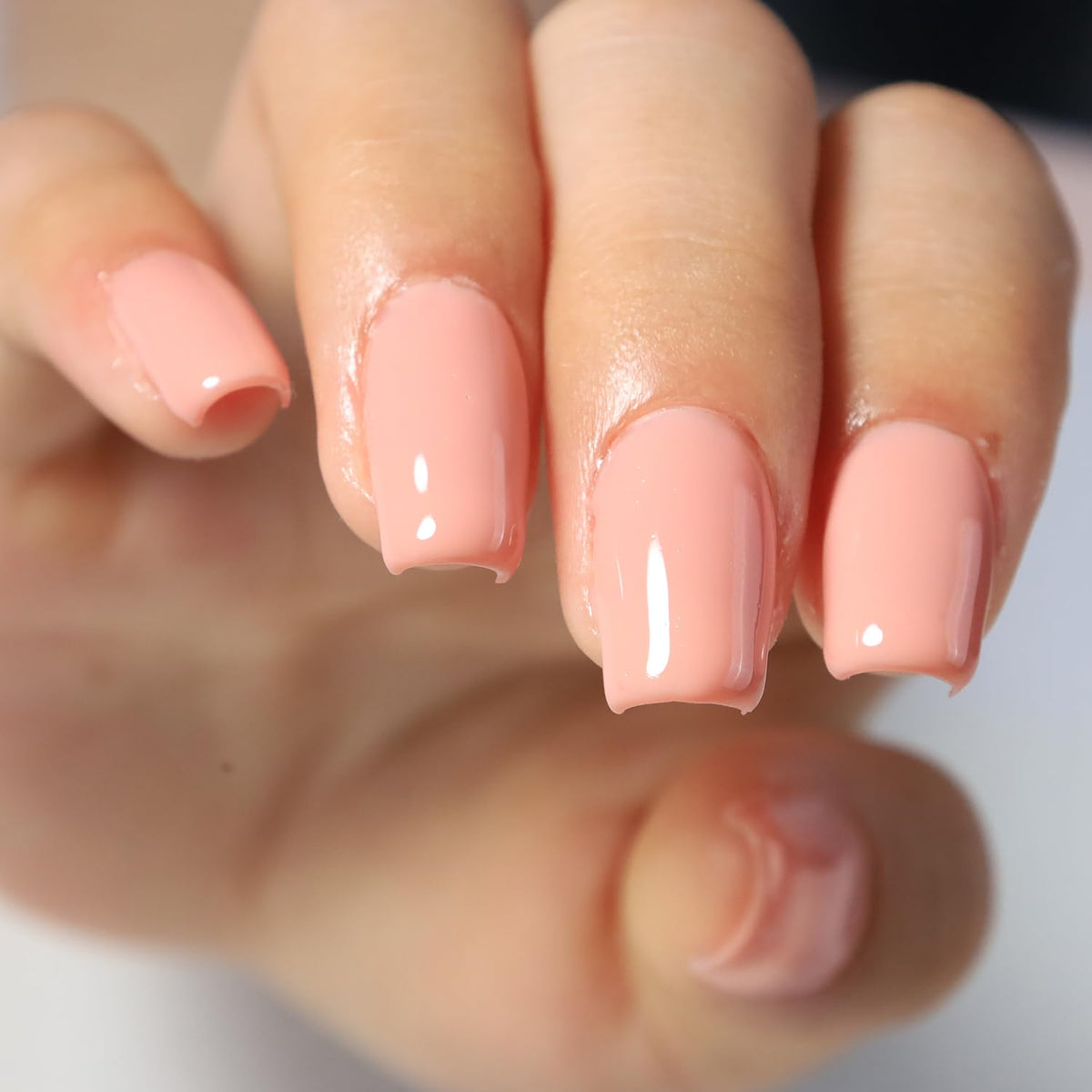 FZANEST Rubber Base Gel Polish, 6pcs*7.5ml Builder Gel Jelly Sheer Natrual Nude Pink in a Bottle UV