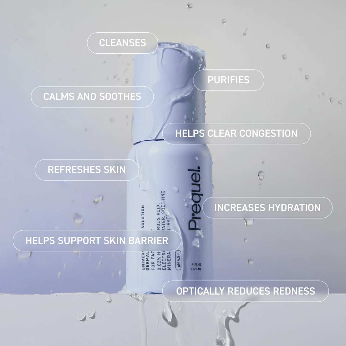 Skin Universal Skin Solution Hypochlorous Acid Spray for Face and Body. HOCL Facial Cleanser and