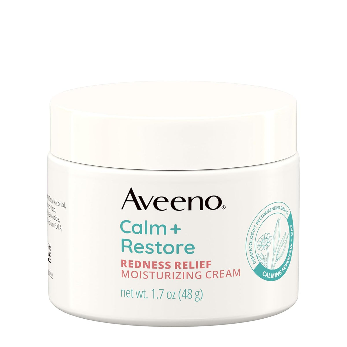 Aveeno Calm + Restore Facial Moisturizer Face Cream for Redness Relief, Non-Comedogenic, Ceramide &