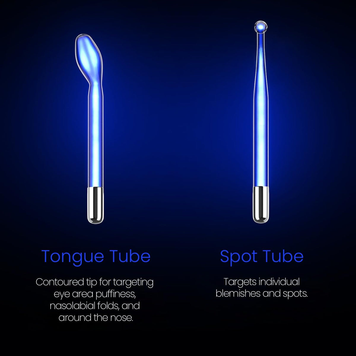 4-Piece Fusion Wand Acessory Set for Nuderma Wands - NuDerma NOT Included - Neon & Argon Fusion