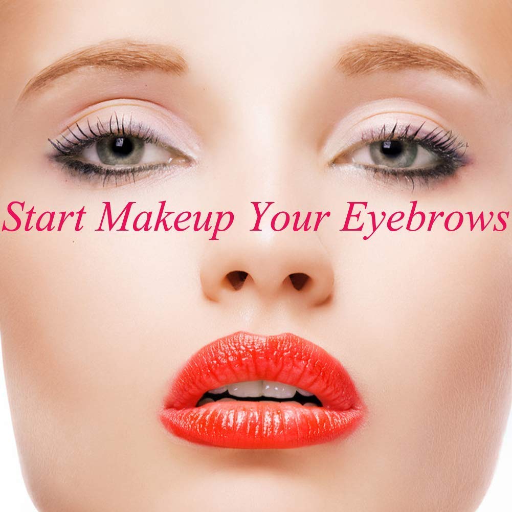 Eyebrow Stencil, 24 Eyebrow Shaper Kit, Reusable Eyebrow Template With Strap, 3 Minutes Makeup