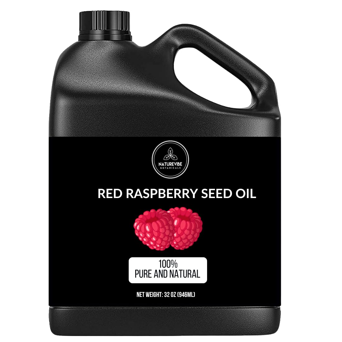 Naturevibe Botanicals Red Raspberry Oil 32 Ounces | 100% Pure and Natural | Great for Skin Care and