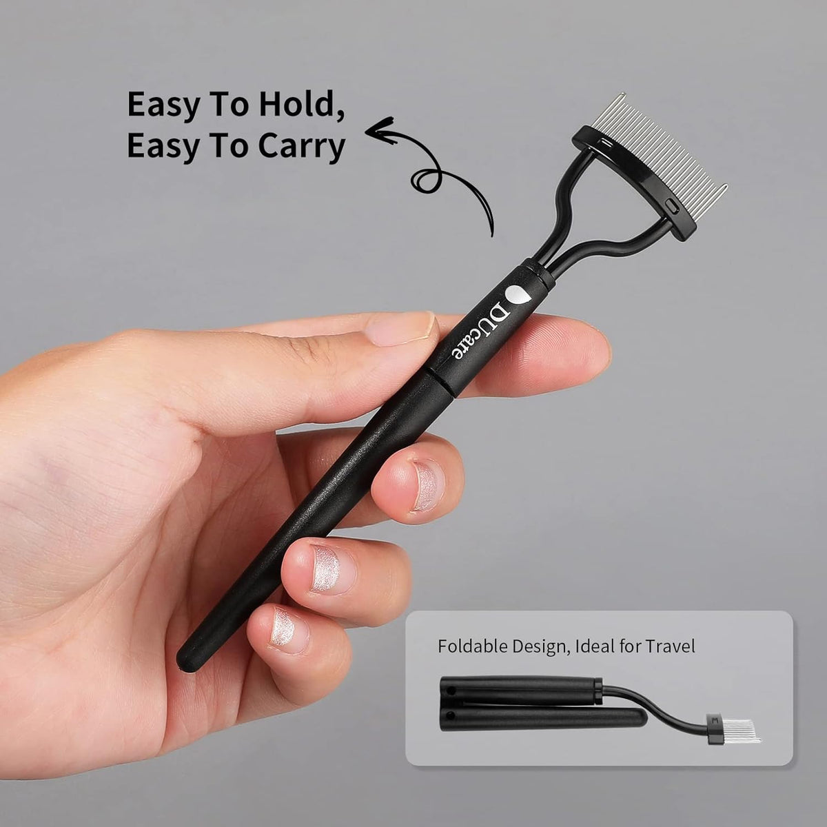 Eyelash Comb Eyebrow Brush DUcare Eyelash Separator Mascara Applicator Eyelash Definer With Comb