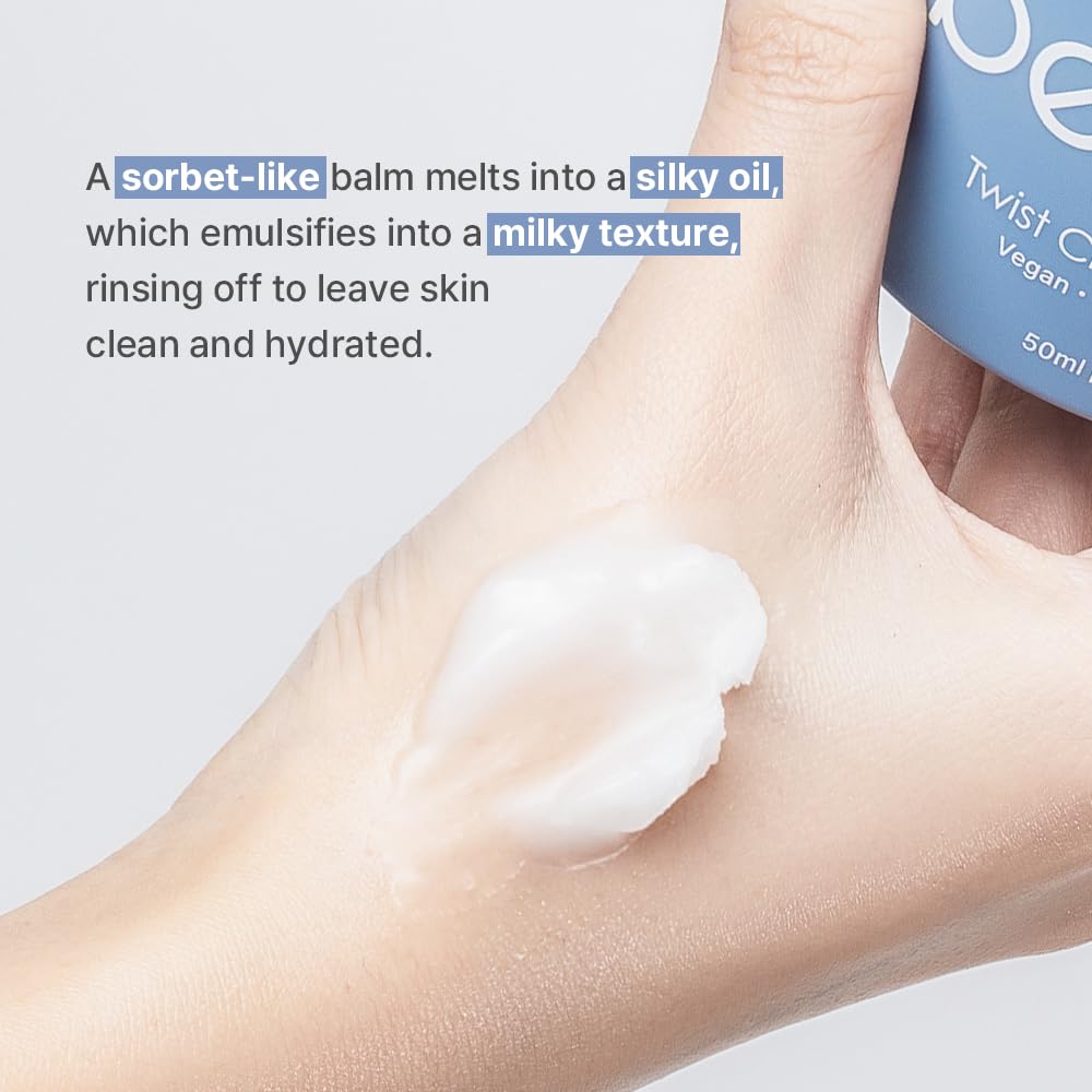 Bebare Twist Cleansing Balm with Hygienic Twist Dispenser: Cleanser for Heavy Makeup Removal