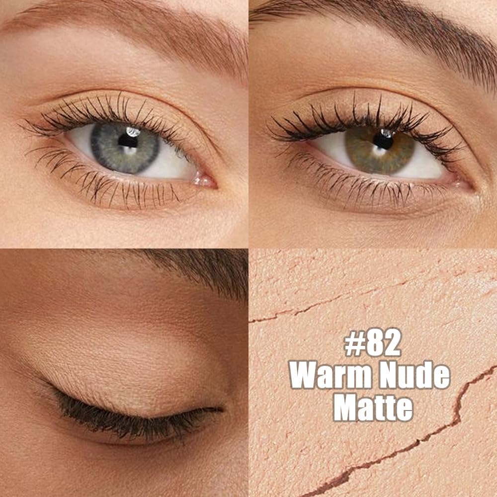 Kaely Cream Eye Shadow Sticks, Warm Nude Matte Eyeliner Pencil Eyeshadow Palette Makeup, Eye