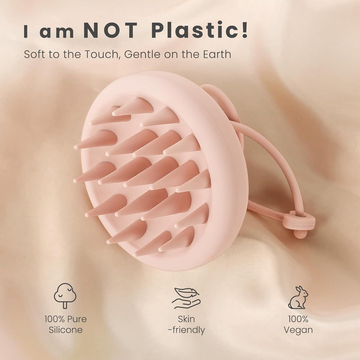 AIMIKE Scalp Massager - Silicone Shampoo Brush for Hair, Dandruff Removal & Hair Growth Stimulator