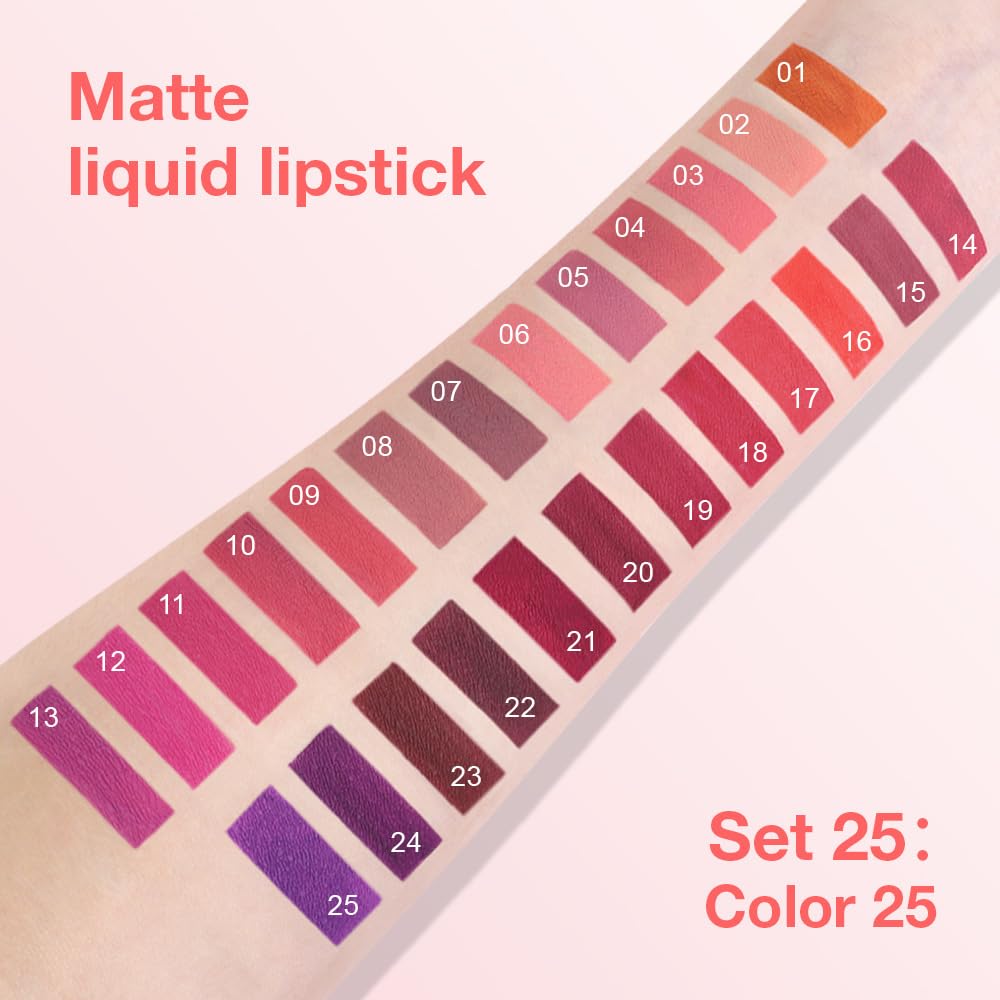BINGBRUSH Super Matte Longwear No-Budge Stay On Smudge Proof Liquid Lipstick Long Lasting Makeup