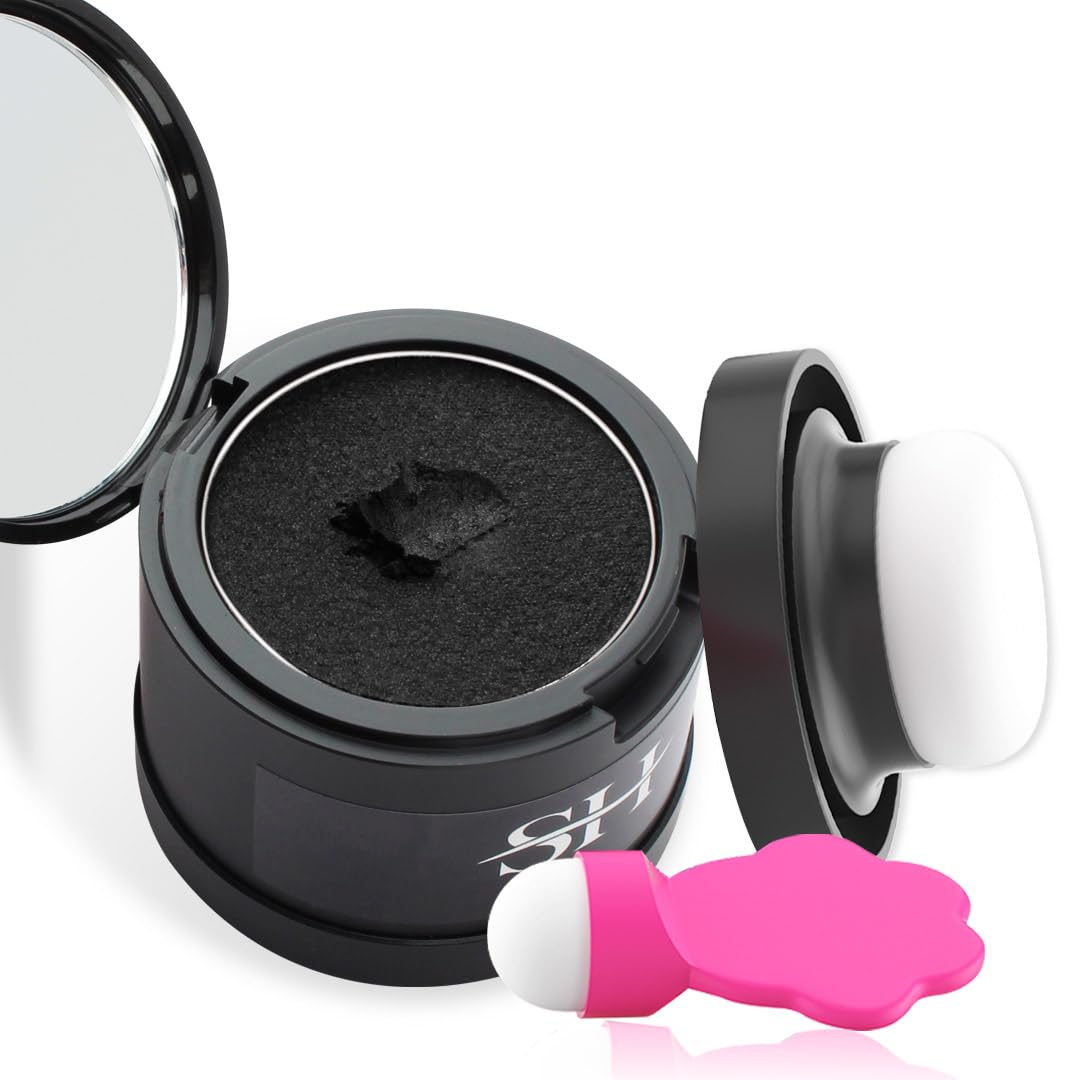 Gowwim Hairline Powder 2.0, Waterproof and Sweatproof Root Touch up Hair Color Temporary Grey Hair
