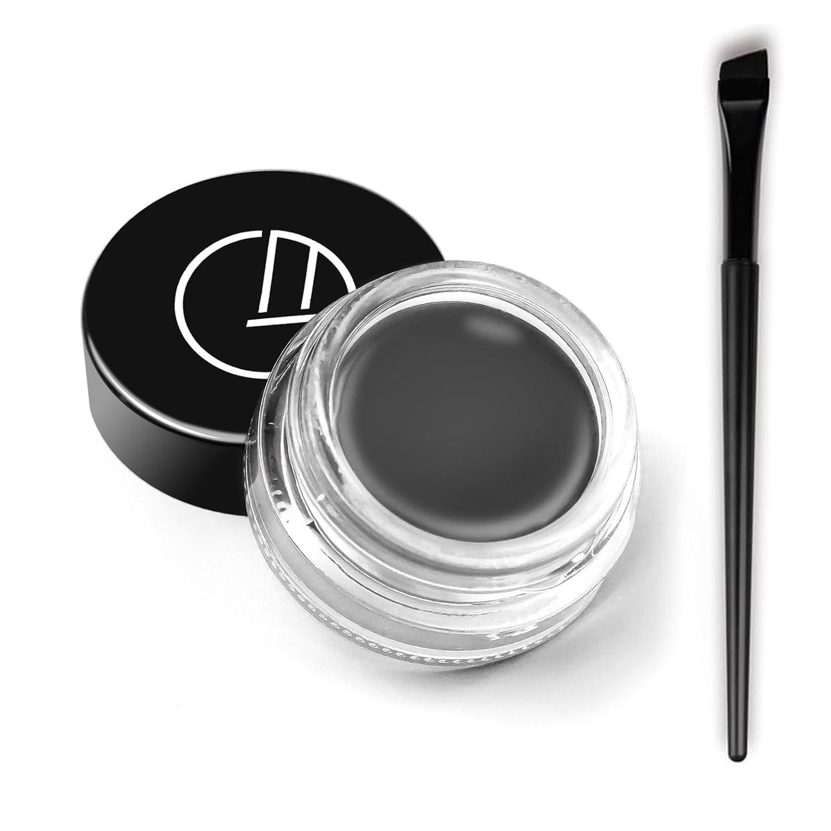 Eyeliner Gel Set,Long Lasting Waterproof With 5.51 IN Long Eyeliner Brush,High-Intensity Pigments