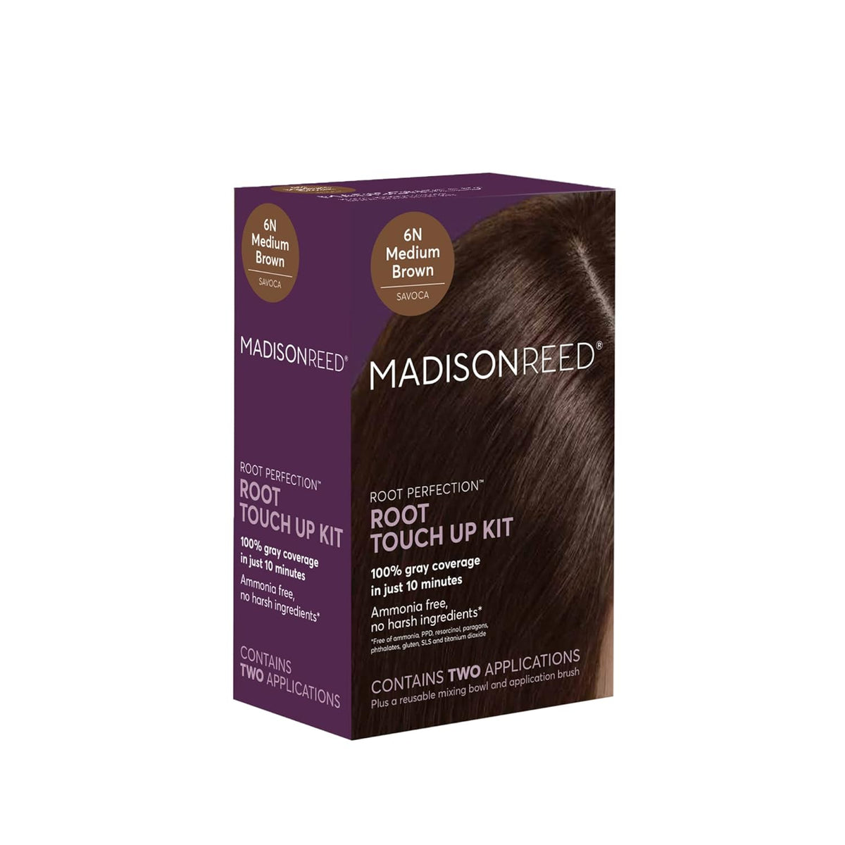 Madison Reed Root Perfection Permanent Root Touch Up, Medium Brown 6N Savoca, 10 Minutes for 100%