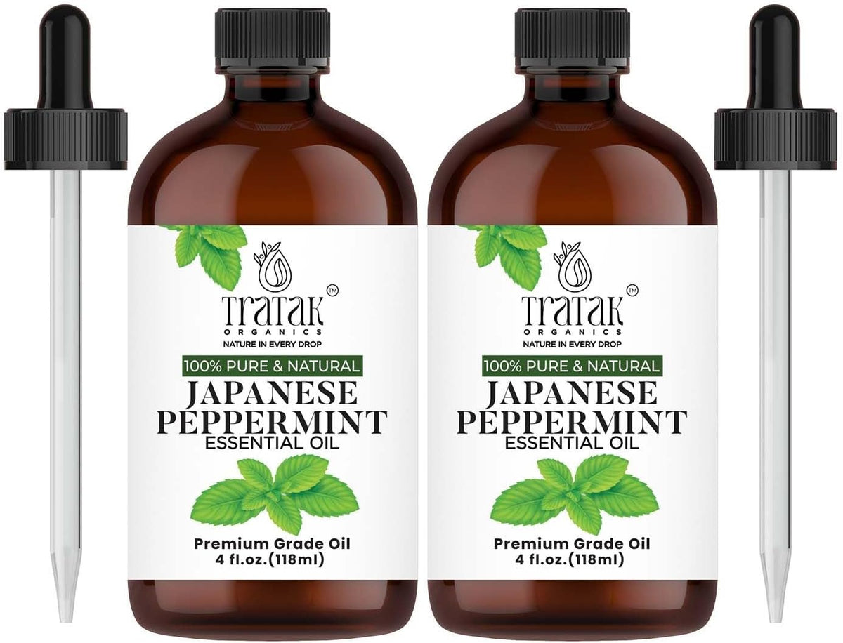 Peppermint Essential Oil - 100% Pure and Natural Oil with Premium Glass Dropper - Undiluted