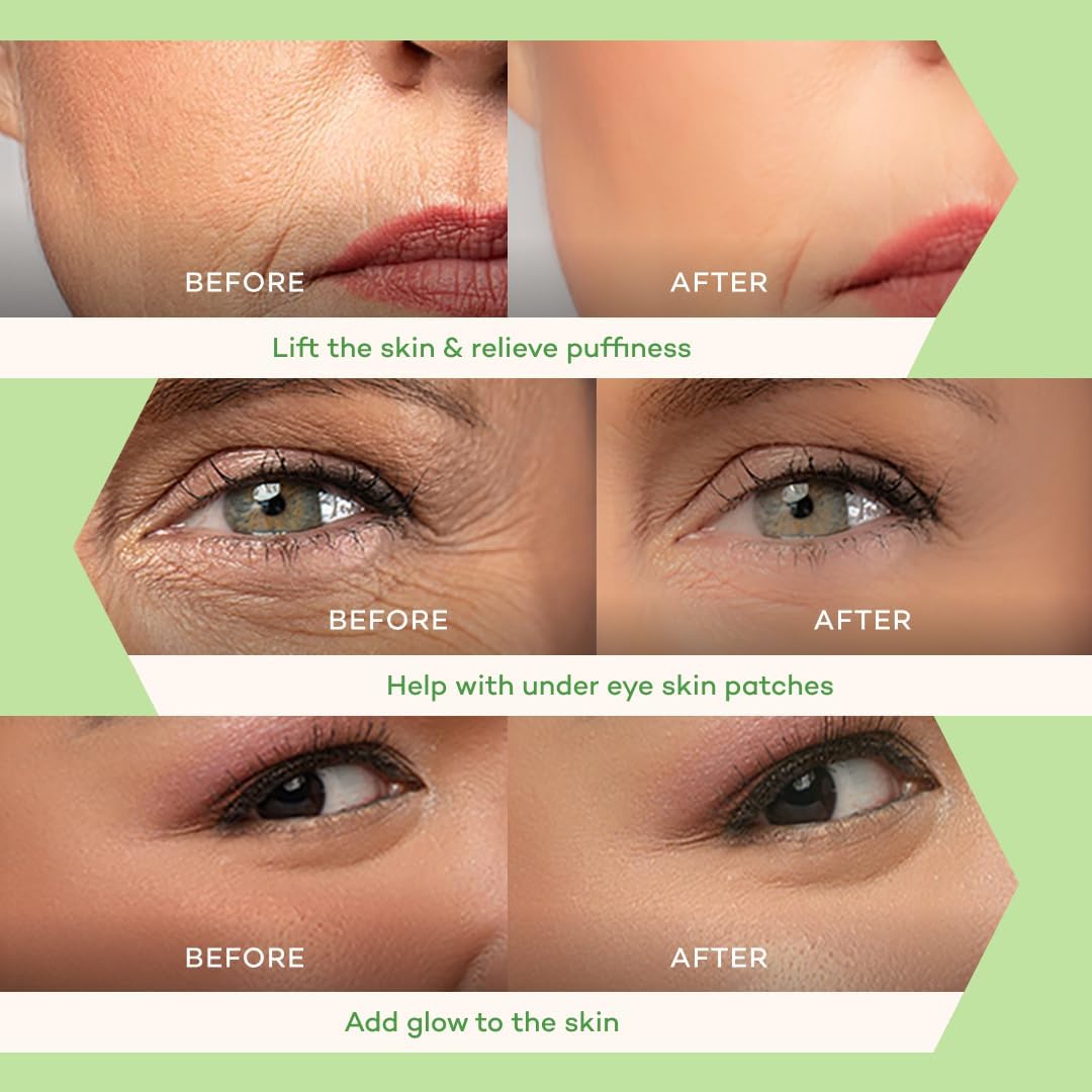 LUONKOS Ice Globes for Face - Pink, Set of 2 - Unbreakable Reusable Glass Gua Sha Tool & Lymphatic