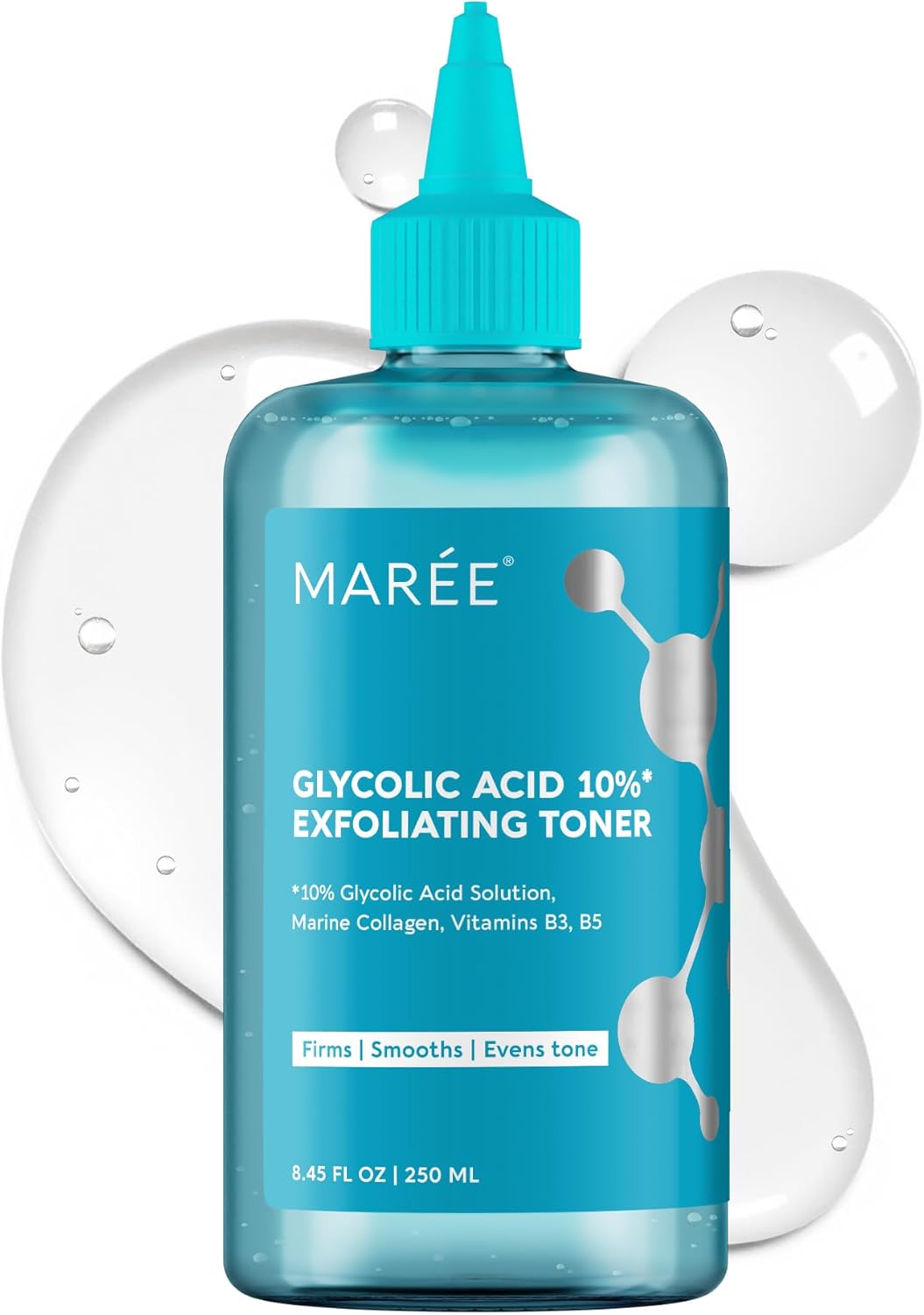 MAREE Glycolic Acid Toner 10% Facial Polish - Exfoliating Toner for Face - Glycolic Acid Toning