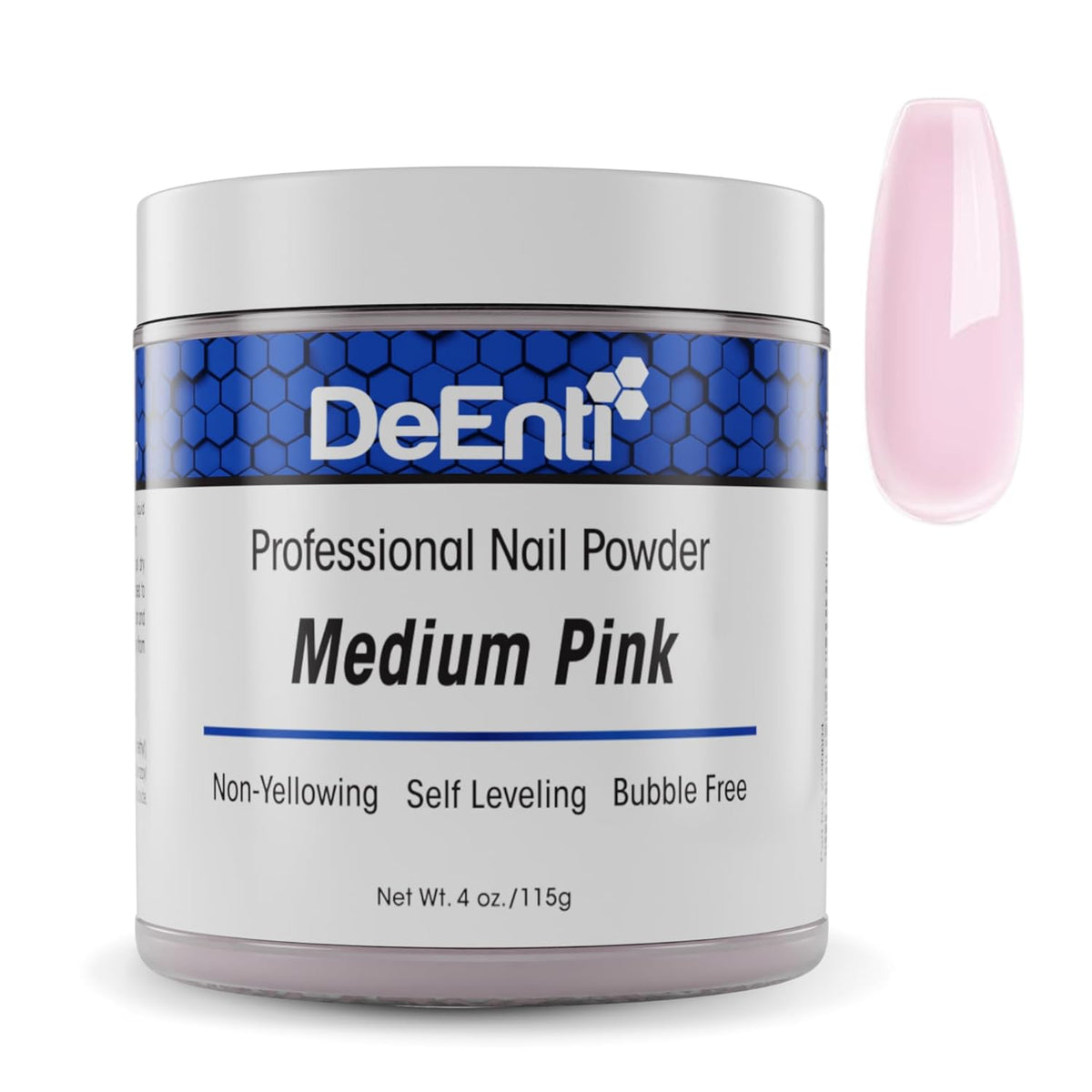 Acrylic Nail Powder, 4oz Medium Pink Acrylic Powder Dip for Nails, Long Lasting Salon Quality