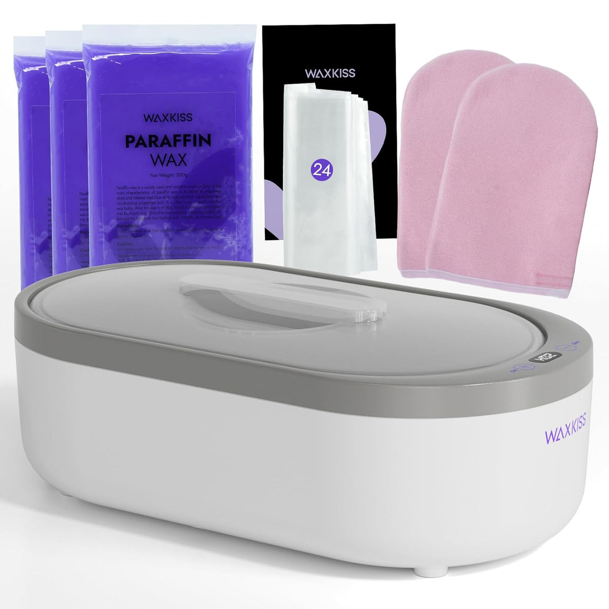 Small Paraffin Wax Machine for Hands - Paraffin Hand Wax Machine 2000ml Small Size With 3 packs of