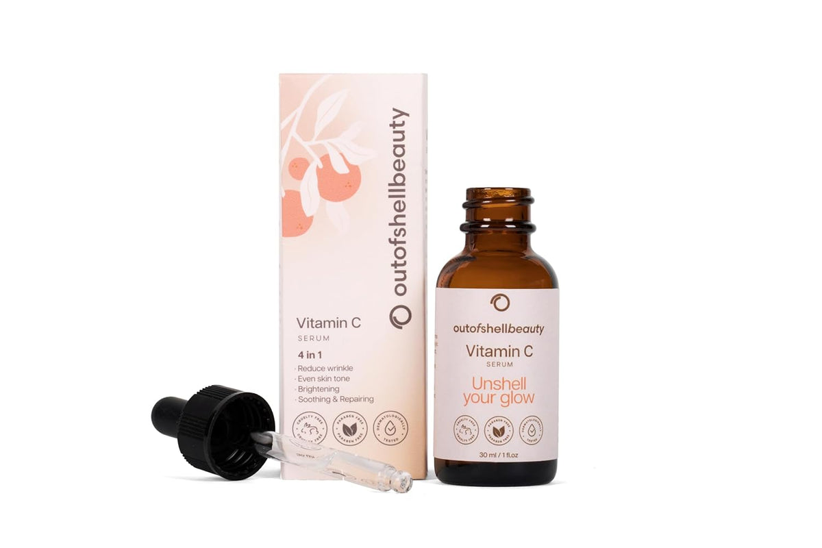 Vitamin C Serum for Face by Outofshell Beauty – 4-in-1 with Real Retinol, Hyaluronic Acid