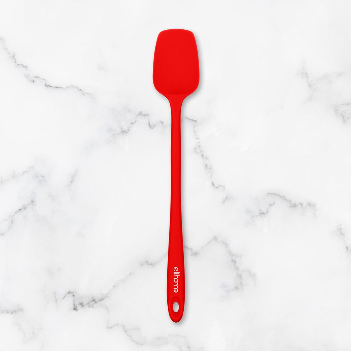 Elihome Skinny Silicone Spoonula - Non-Stick Heat Resistant Silicone Scraper Spatula for Mixing