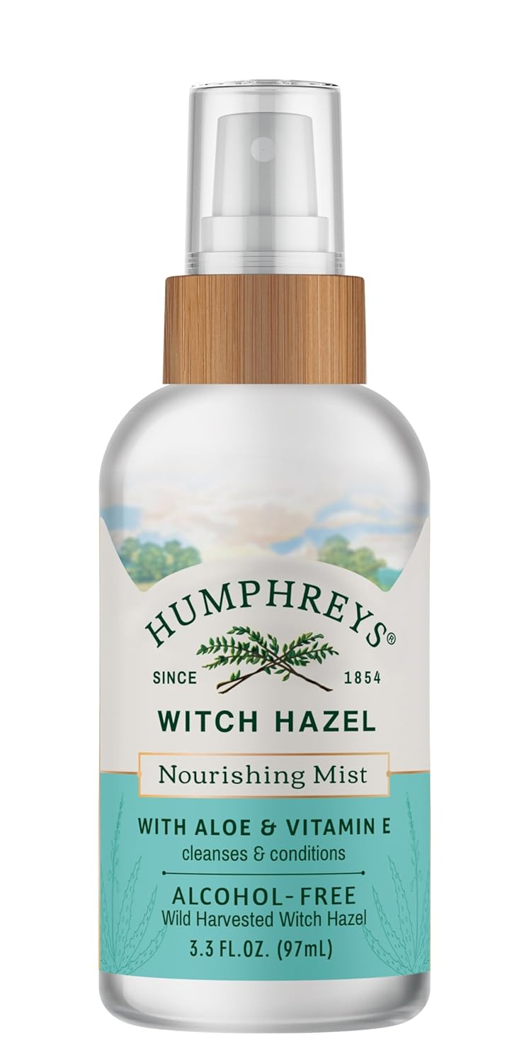 Humphreys Witch Hazel Nourishing Toner Mist Spray | Nourishing Hydrating Toner | Alcohol-Free |