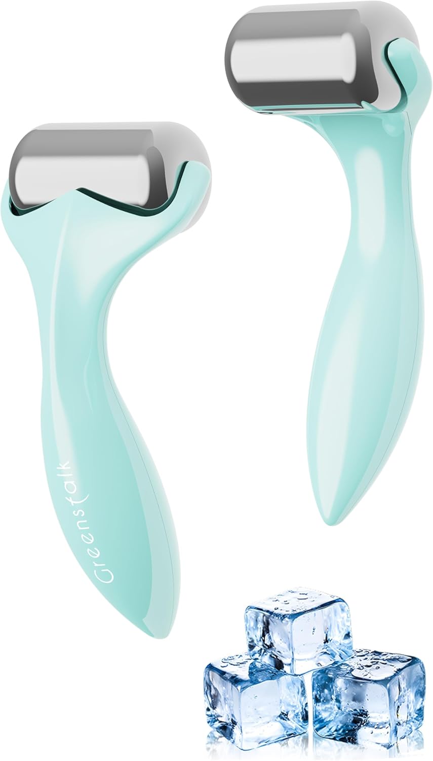 Greenstalk Ice Roller for Face & Eyes – Medical-Grade Stainless Steel Cooling Face Roller for