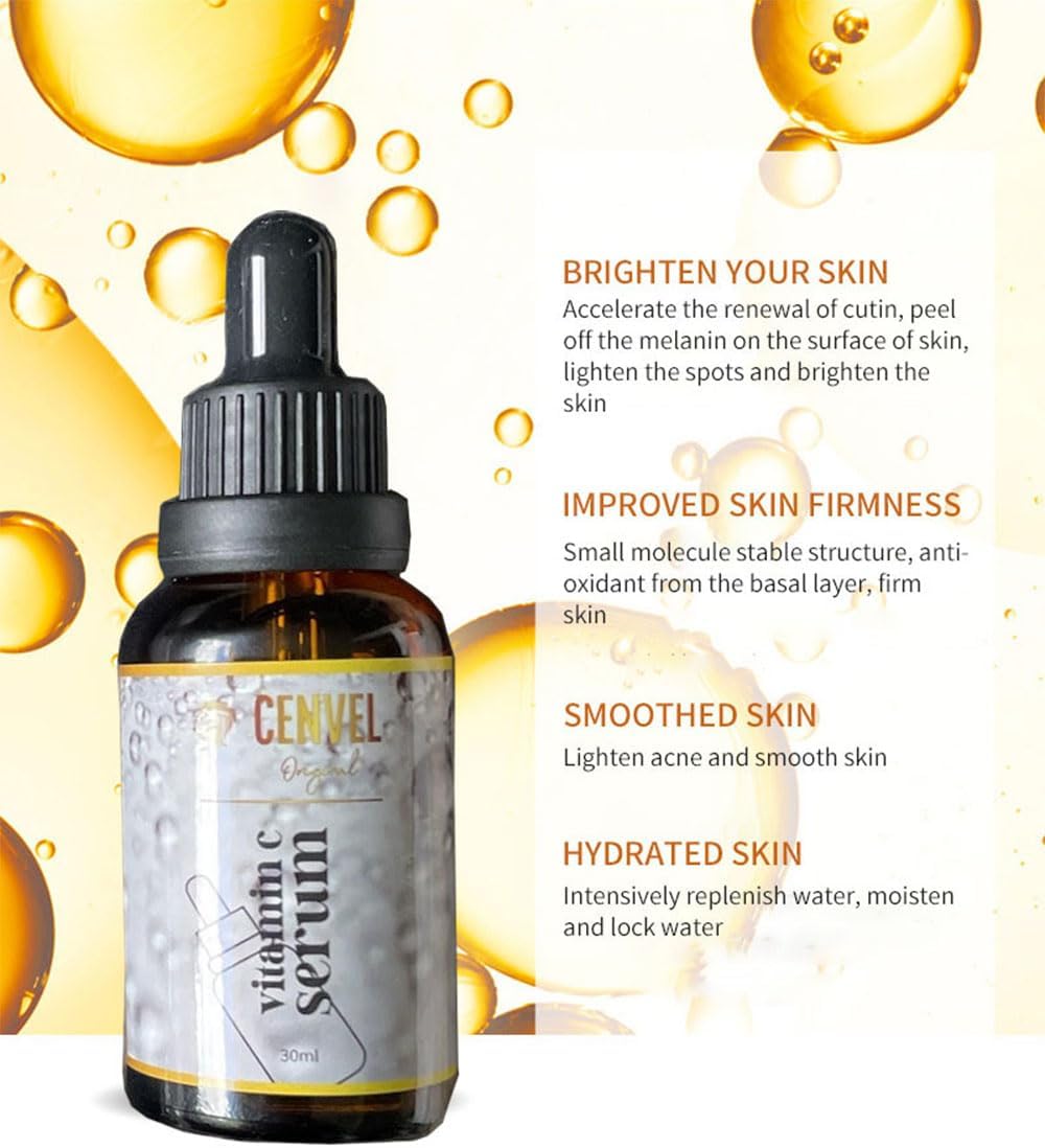100% Real Crystal Jade Stone Roller and Gua Sha Set with Vitamin C Serum | Great for Eye Puffiness