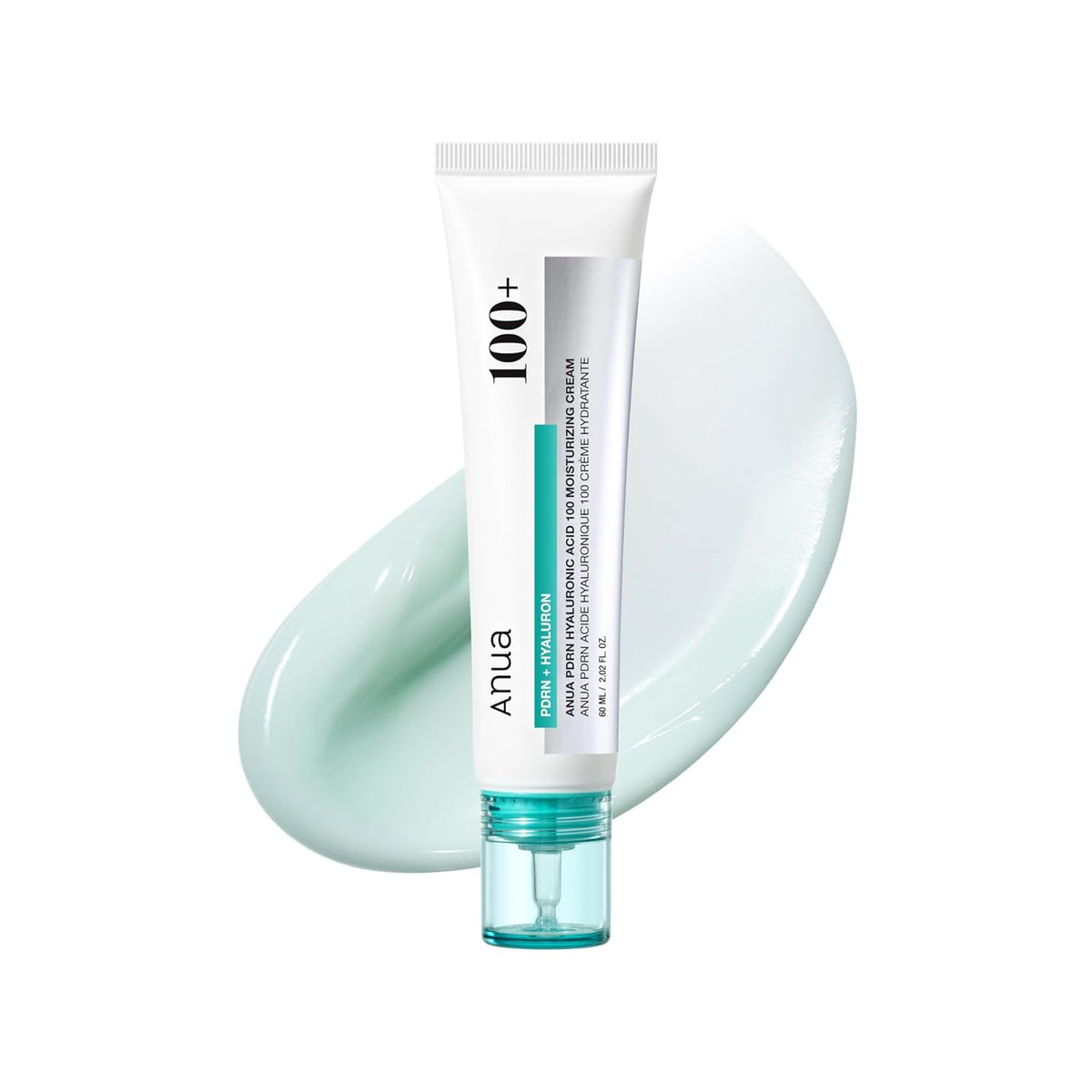 ANUA PDRN Hyaluronic Acid 100 Moisturizing Cream, Lightweight Hydrating Moisturizer with Salmon