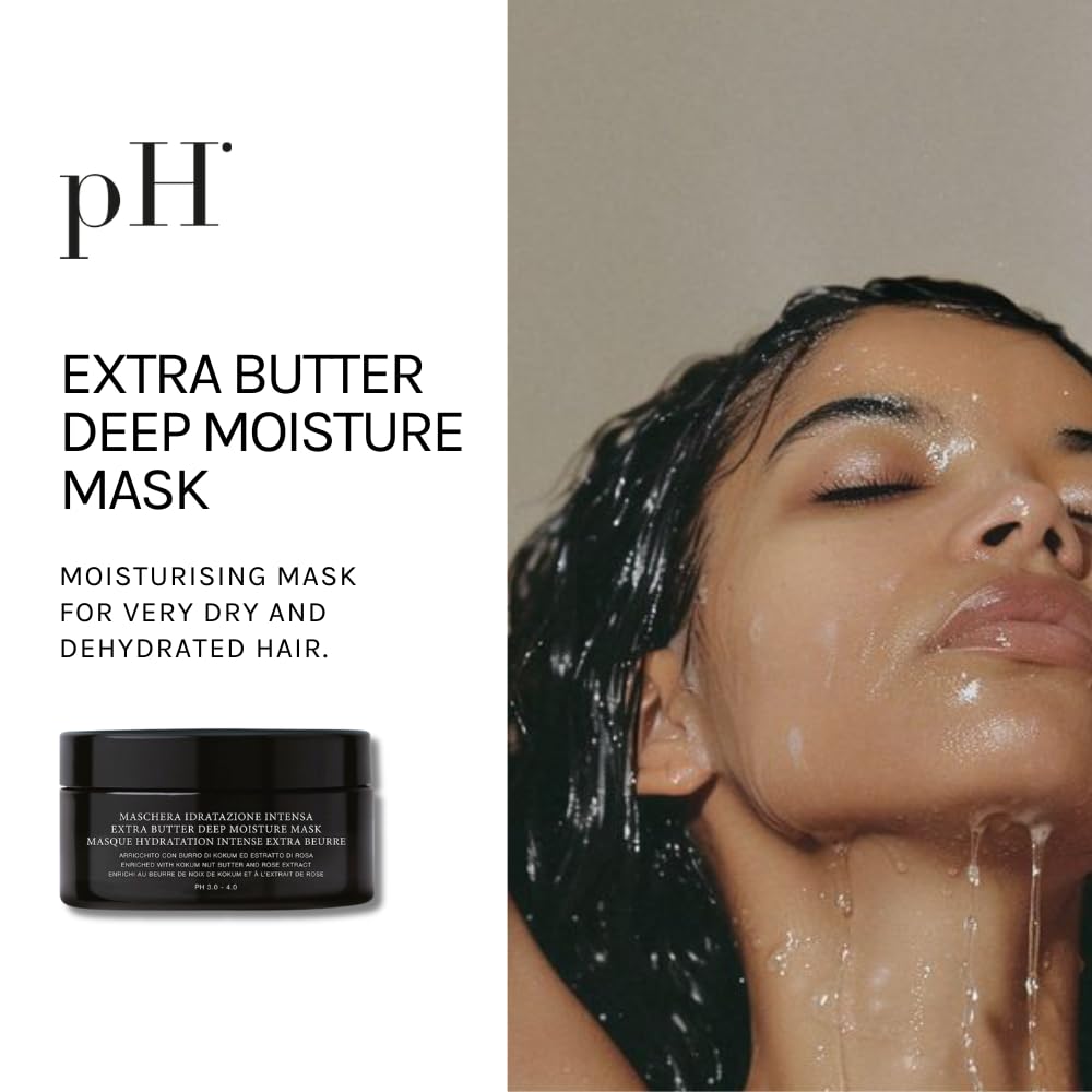 pH PURE HAIR Extra Butter Deep Moisture Hair Mask - Deep Conditioning & Hydrating Mask for Dry