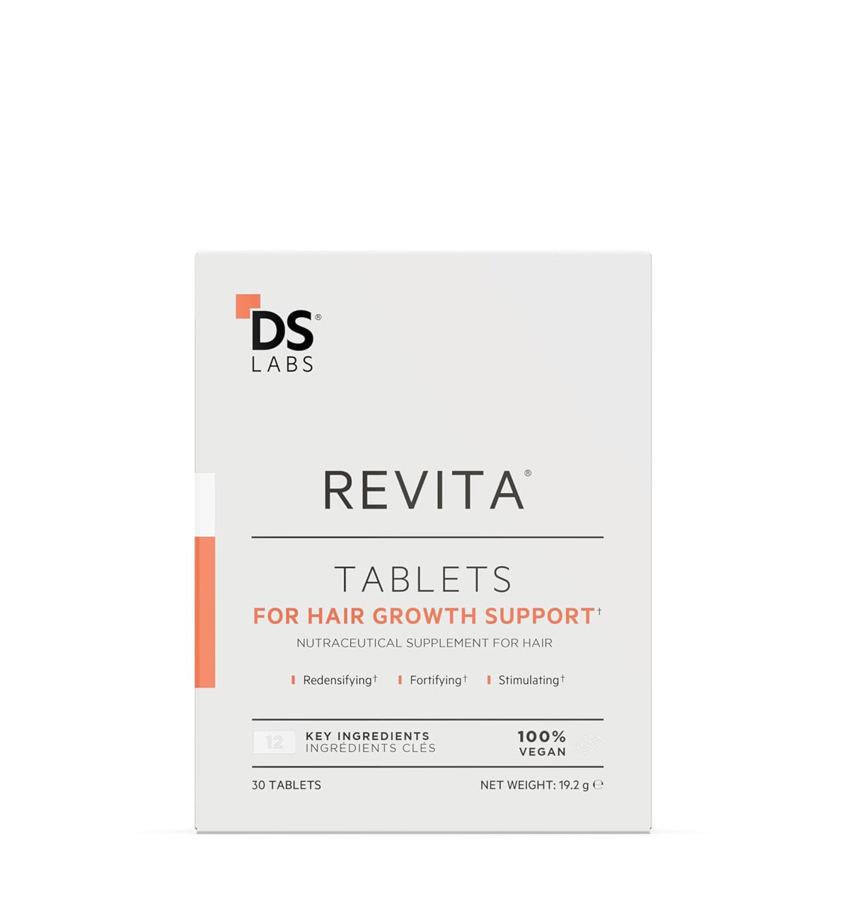 DS Labs Revita Hair Density Support Tablets - Daily Hair Wellness Supplement with Biotin, Zinc