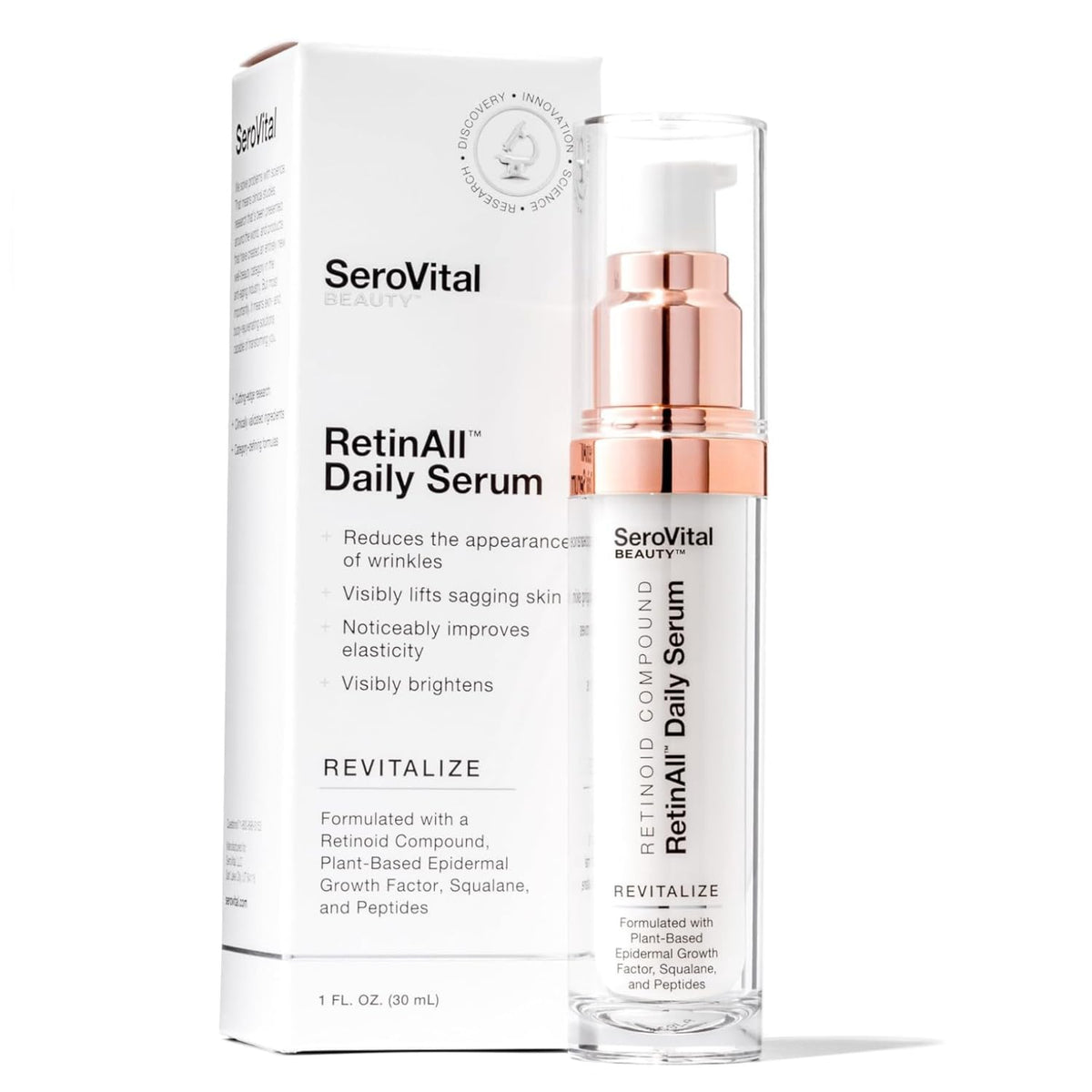 SeroVital Beauty RetinAll Daily Serum – Redefining Retinol – Retinoid Skin Serum – Anti Wrinkle
