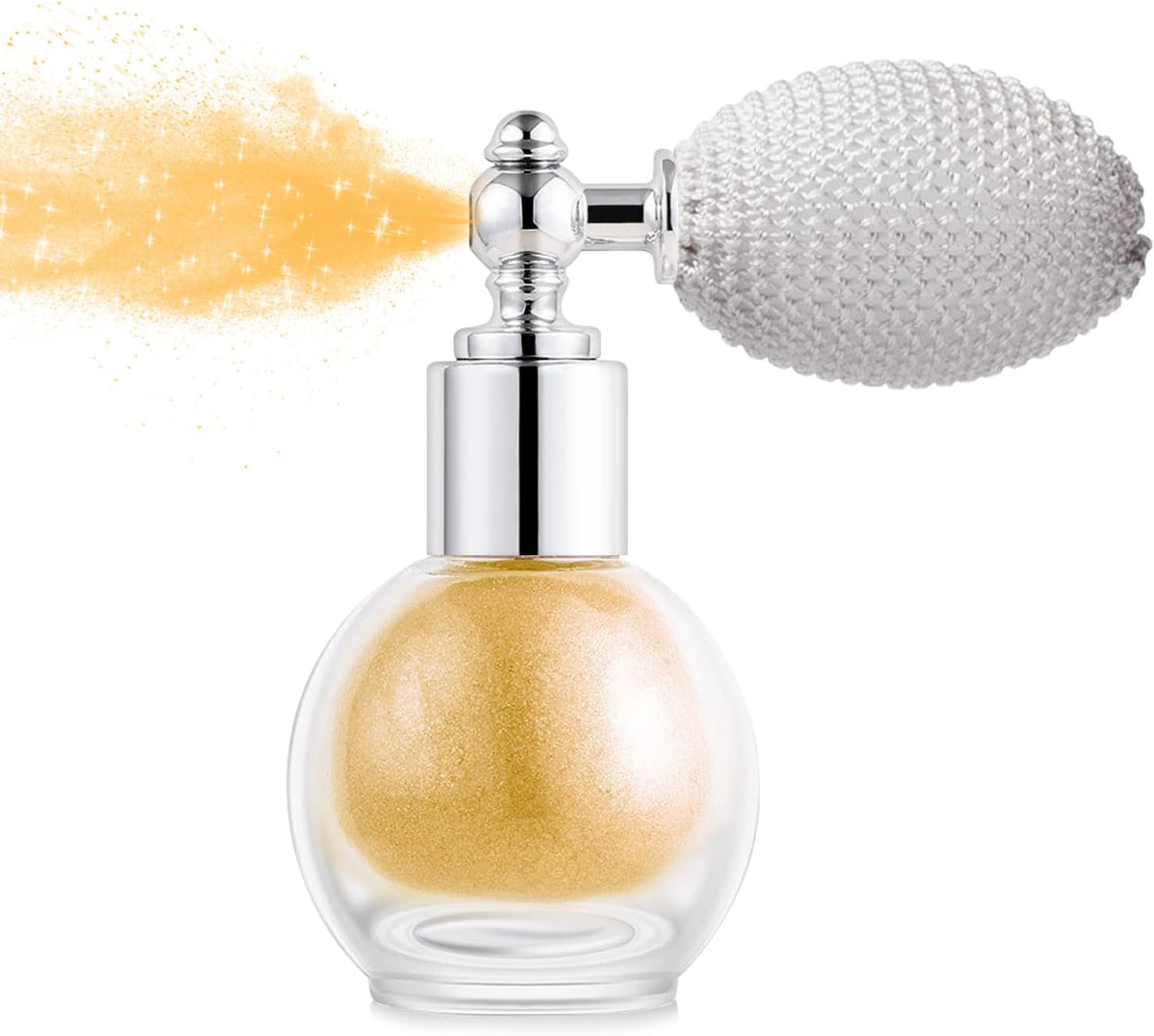 Hair and Body Glitter Spray, Holographic Glitter Highlighter Powder, Face Body Clothes Shiny