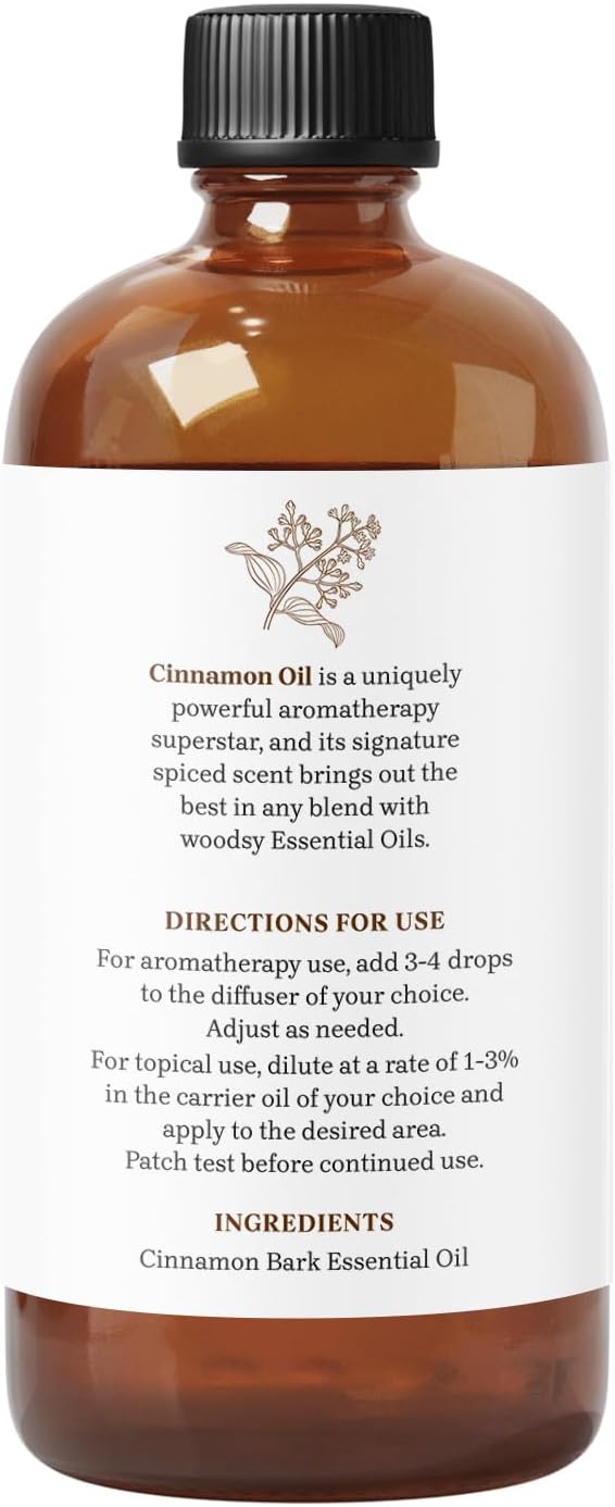 Cinnamon Essential Oil by Essential Delights - 100% Pure & Certified (16 oz.) | Pure Grade