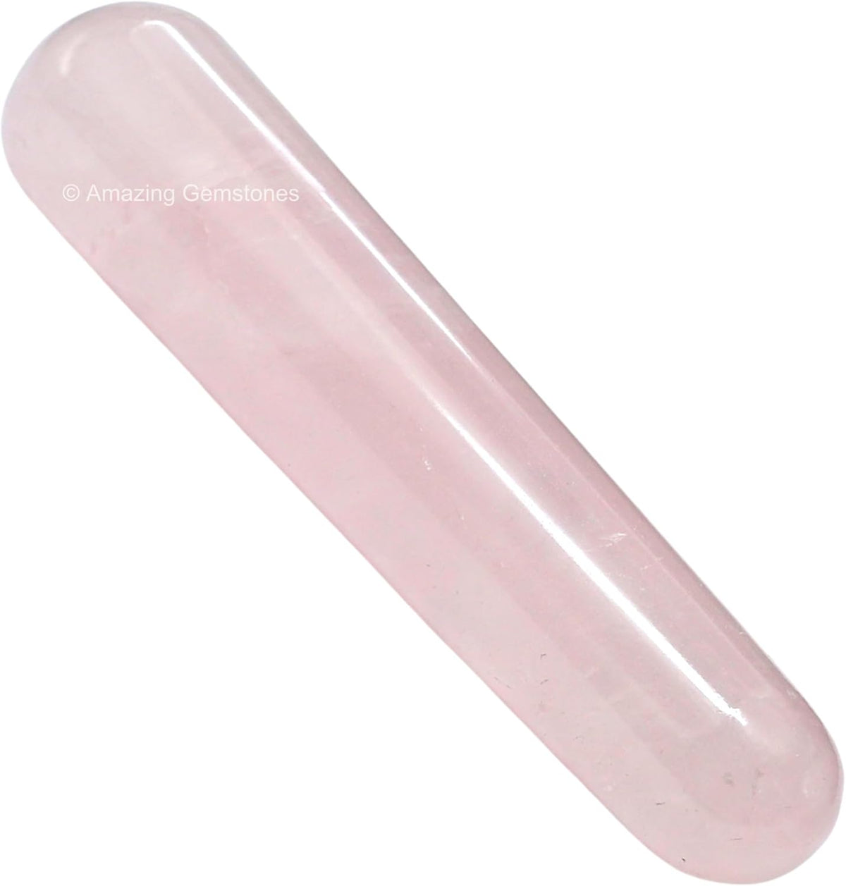 Amazing Gemstone Rose Quartz Crystal Wand Massage Stick - Pelvic Wand Gua Sha for Adults - Crystals