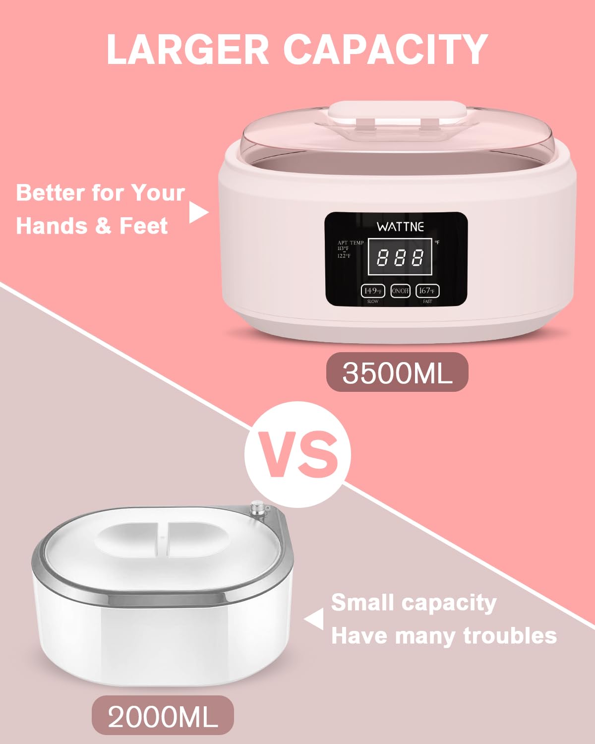 Paraffin Wax Machine for Hand and Feet -Paraffin Wax Warmer Moisturizing Kit Auto-time and Keep