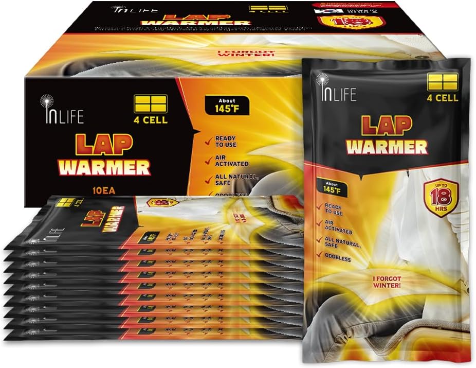 InLife Super Warmer for Lap and Body, All Natural & Safe, Bigger & Wider Area Covered, Higher
