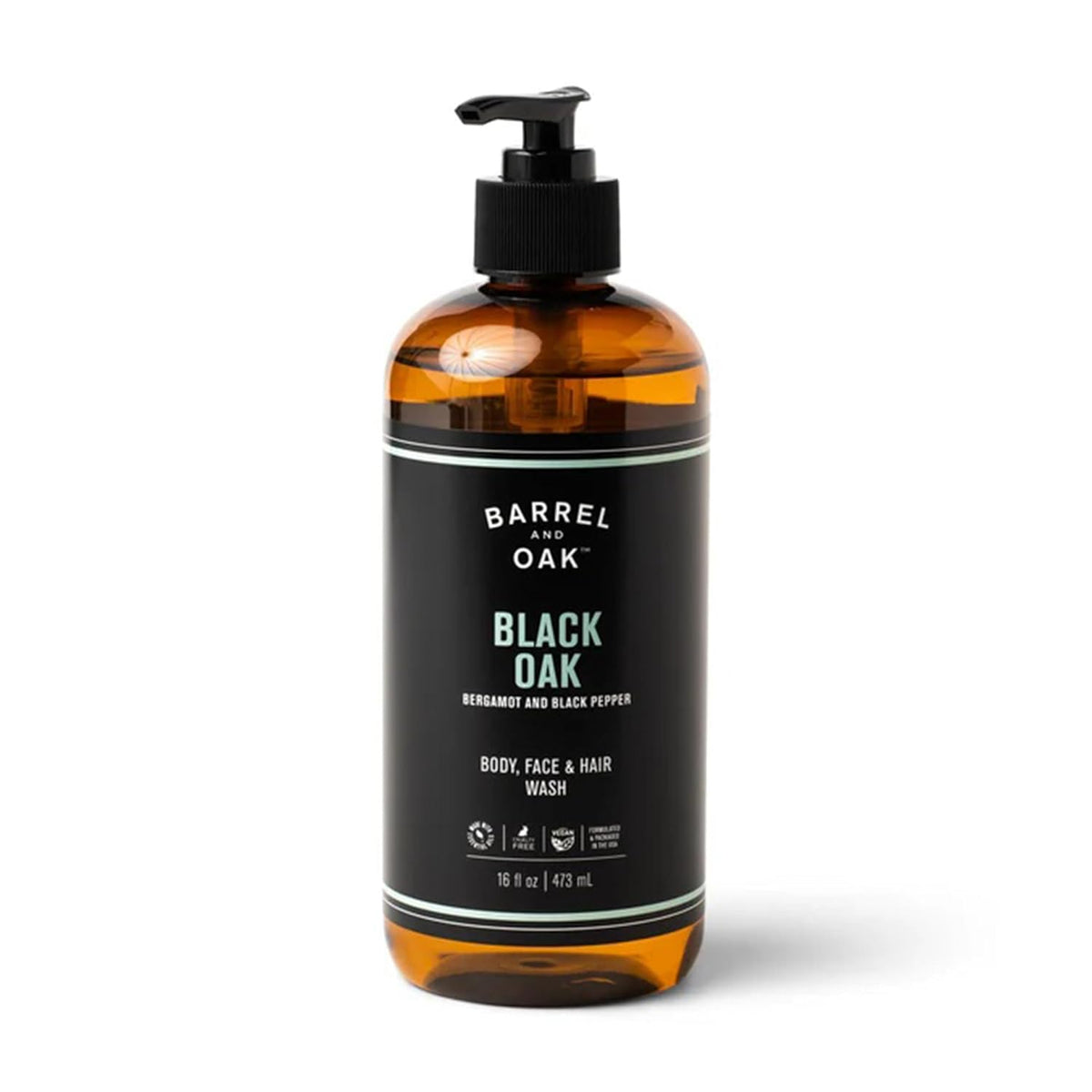 Barrel & Oak All-in-One Wash for Face, Hair, & Body, Vegan & Hydrating Face, Shampoo and Body Wash