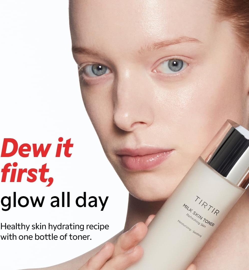 TIRTIR Milk Skin Rice Toner - Deep Moisturizing, Hydrating and Refreshing for face, Niacinamide
