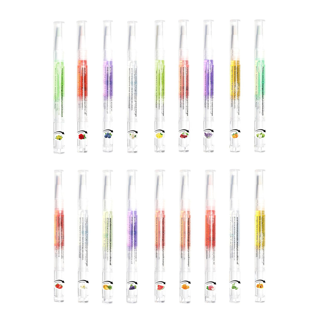 Nail Cuticle Oil Pen 18 Scents Gel Nail Oil Pen Nourishment Polish With Vitamins Moisturized