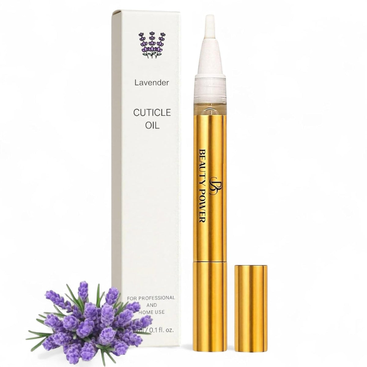 Nail Oil Cuticle Pen - Lavender - Nail Strengthener & Growth Serum with Vitamin A, D, E, B5