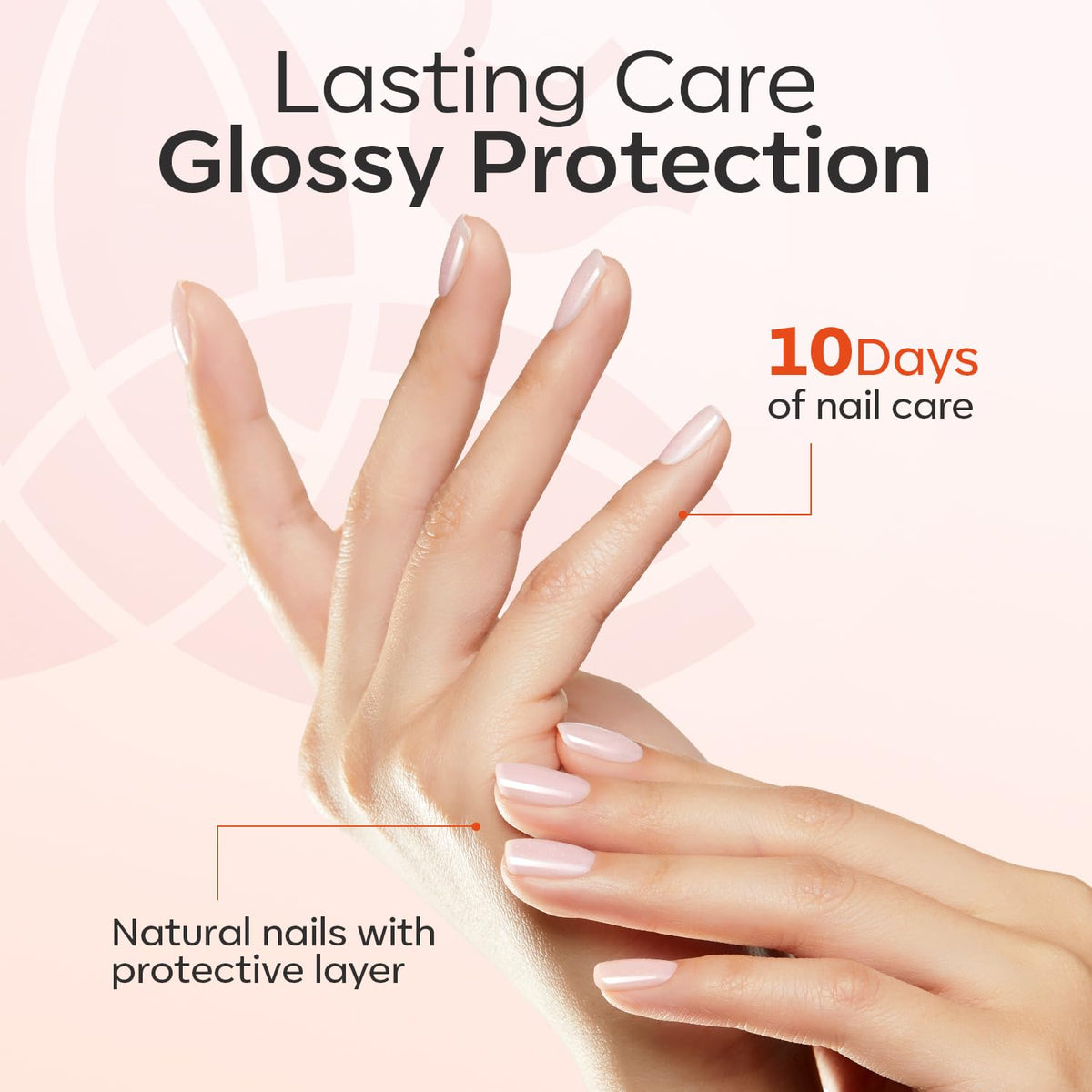 modelones Nail Strengthener, Iridescent Pink Nail Natural Concealer Foundation Polish Air Dry Nail