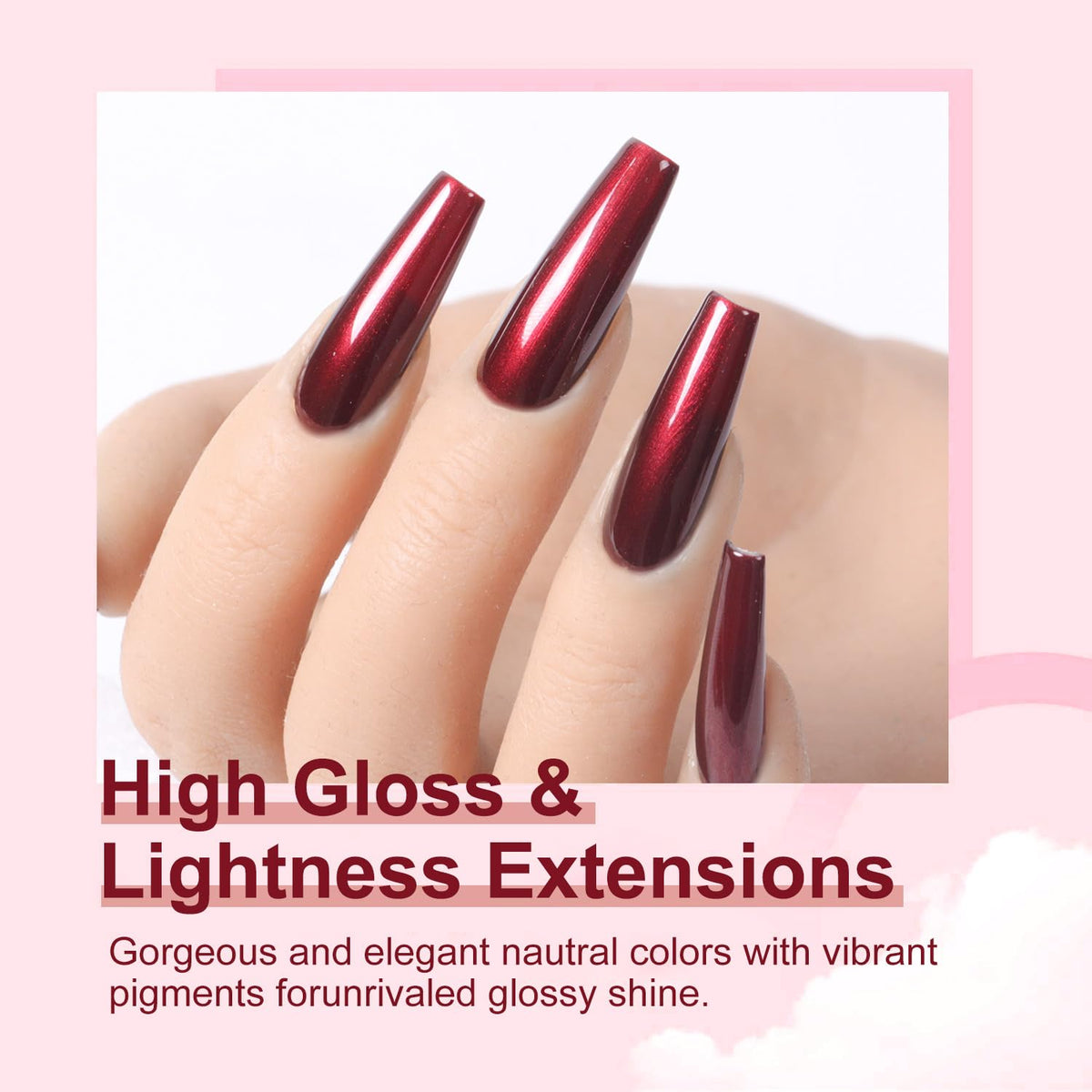 Major Dijit Quick Dry Nail Polish Pearl Wine Red Summer Nail Lacquer for Nail Art Regular Nail