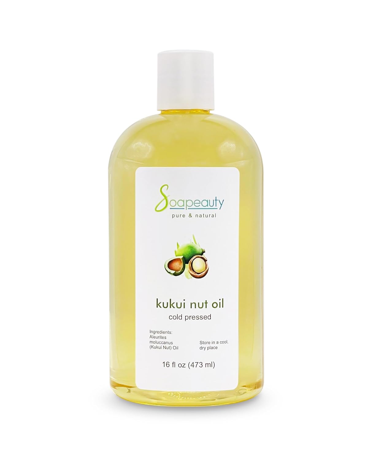KUKUI NUT Oil Cold Pressed Unrefined | 100% Natural Available in Bulk | Carrier for Essential Oils