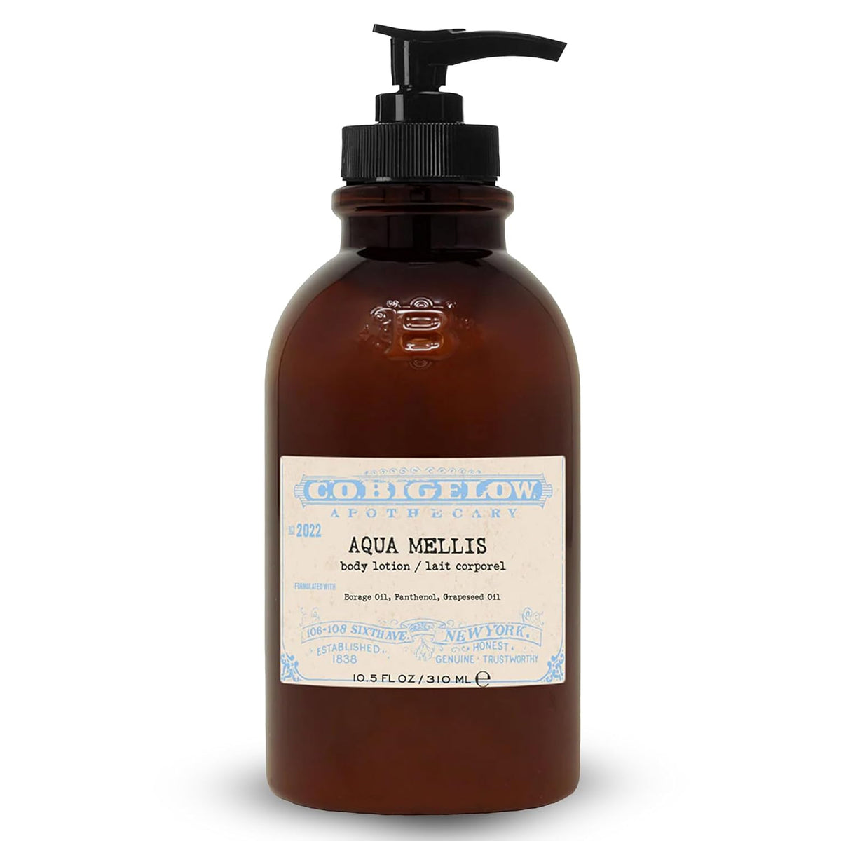 C.O. Bigelow Aqua Mellis Body Lotion, Iconic Collection Moisturizing Body Lotion with Shea Butter